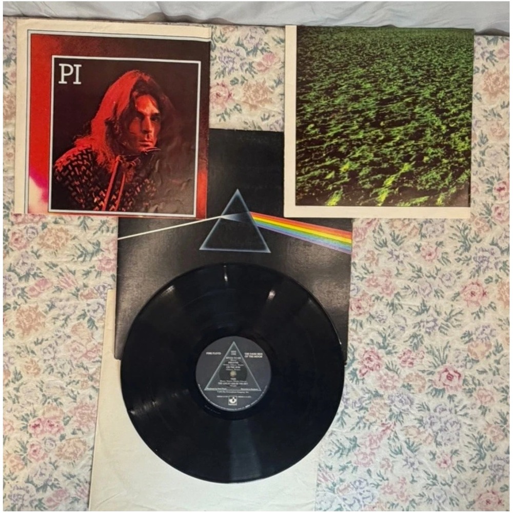 Pink Floyd Dark Side Of The Moon Vinyl LP 1973 1st Press Winchester WALLY Poster